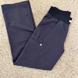 Figs kade cargo scrub pants deep grey
